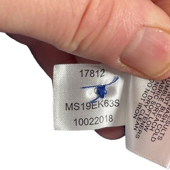 Peter Millar Polo Shirt Mens Size L Blue Striped Summer Comfort Fenway Golf Club - Picture 9 of 9